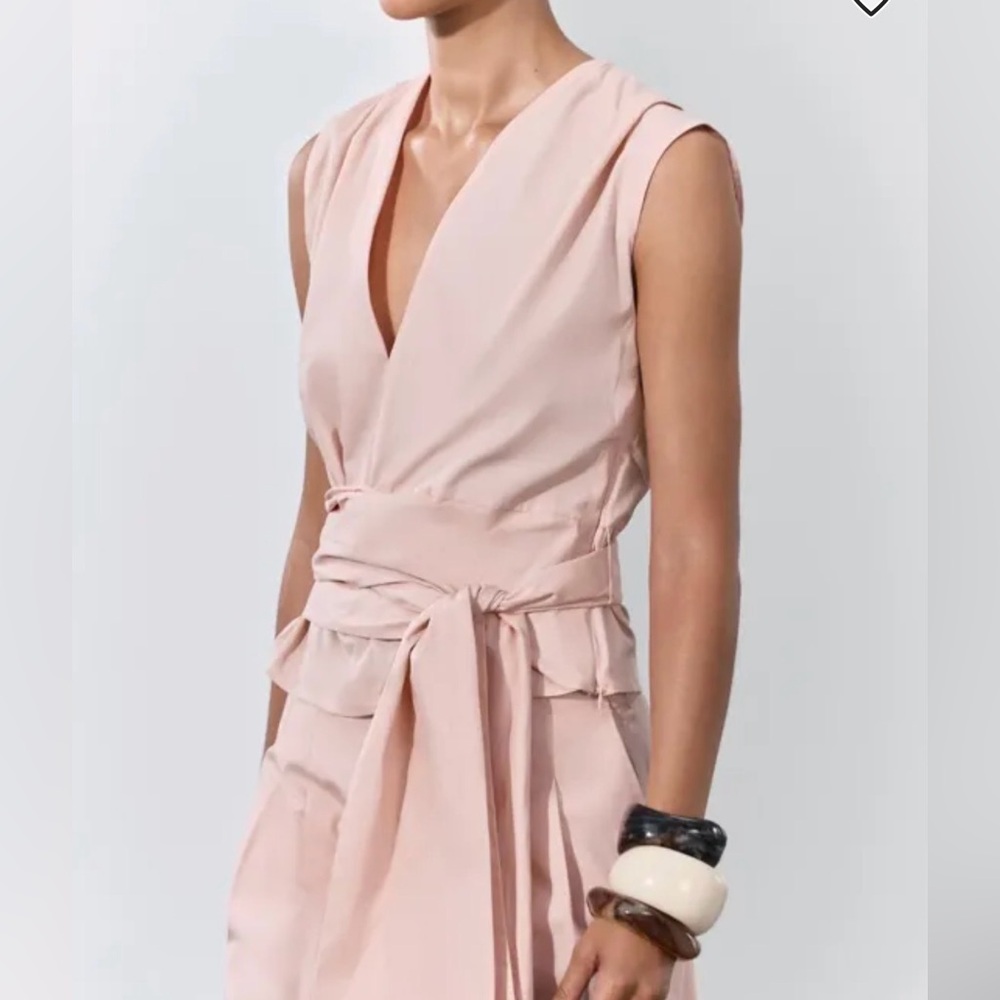 ZARA Tied Poplin Top Size XS (BNWT)